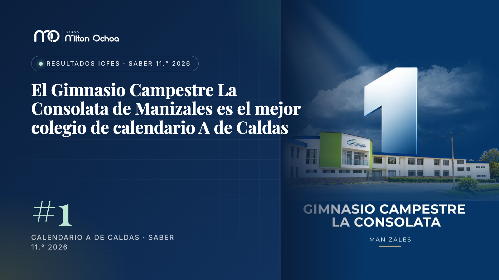 El Gimnasio Campestre La Consolata de Manizales es el mejor colegio de calendario A de Caldas